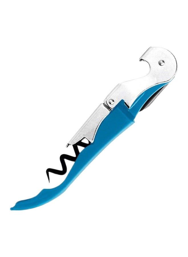 Stainless Steel Bottle Opener Blue/Silver/Black 12cm  - Image 1