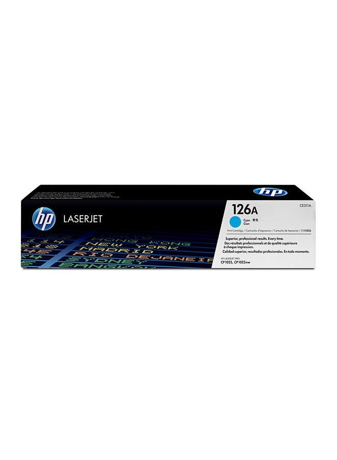 HP خرطوشة حبر 126A لطابعة ليزر جيت أزرق سماوي