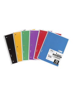 Mead Spiral Notebooks, 1 Subject, College Ruled Paper, 70 Sheets, 10-1/2 