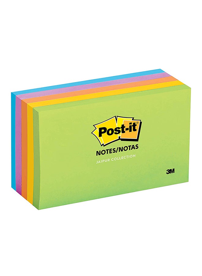 مجموعة ورق الملاحظات اللاصق المفضل في أمريكا، مقاس  3/8 1 بوصة × 7/8 1 بوصة، من تشكيلة جايبور من 12 دفتراً، كل دفتر يحتوي على 100 فرخ ورق من بوست-إت طراز 653-Au