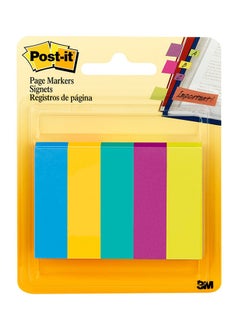 Post It Post-It® Page Markers, 1/2-Inch X 1-3/4 Inch, Ideal For Temporary Marking And Noting In Books, Assorted Ultra Colors, 500 Per Pack 