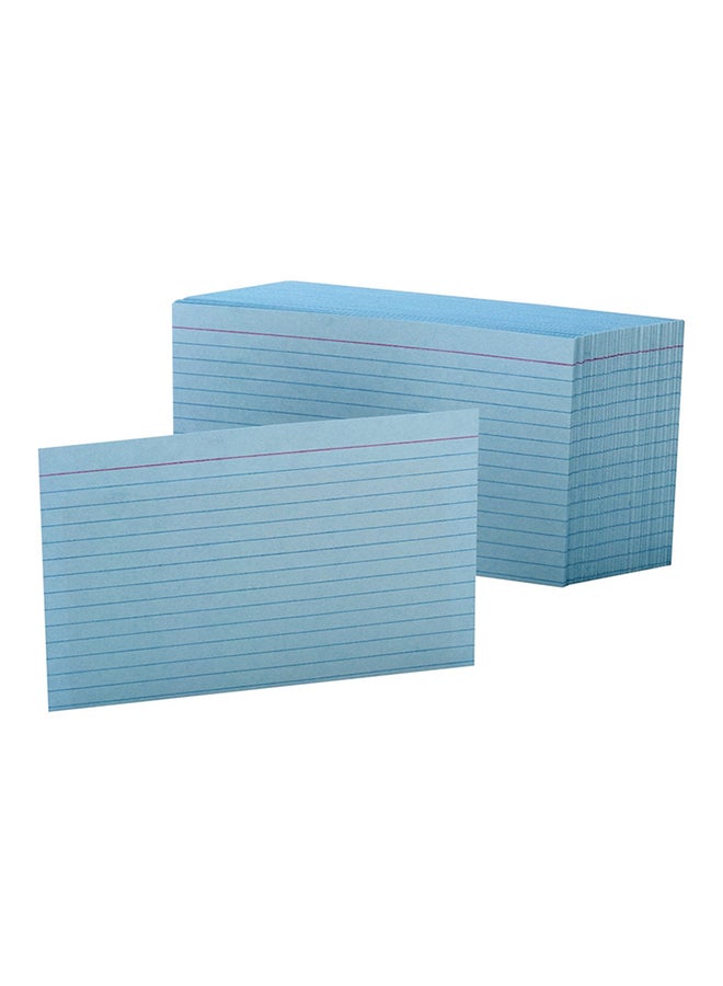 Esselte 100 Oxford Blue Colored Blank Index Cards 4 