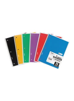 Mead Mead Notebook Spiral 10-1/2 In. X 8 In. 3 Hole Punch- Assorted Colors 