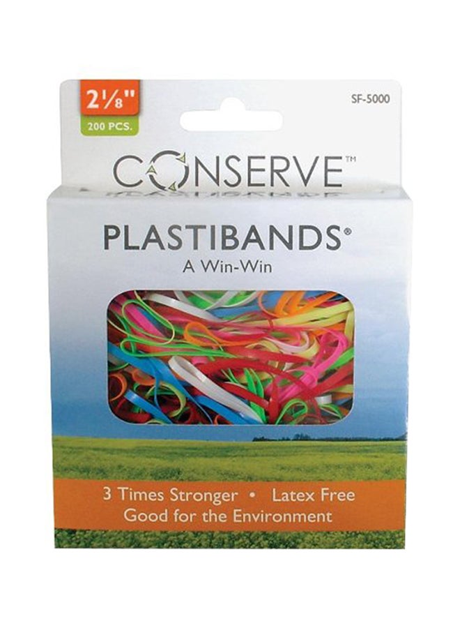 2-1/8-Inch Plastibands (Bausf5000) Assorted Colors, 200 Pieces