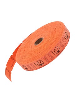 2000 Orange Smile Single Roll Consecutively Numbered Raffle Tickets