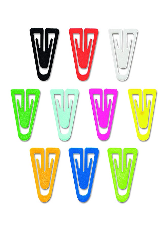 أدفانتوس مشابك ورق بلاستيك كبيرة، مقاس 1-3/8 بوصة، ألوان متنوعة، علبة من 200 دبوس (طراز Pc0600)