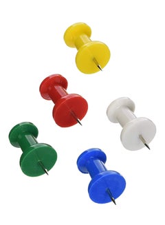 School Smart School Smart Giant Push Pin With Reclosable Tub, Assorted Color, Pack Of 12- 081907 