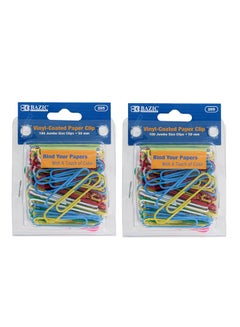 Bazic Jumbo Color Paper Clips, 50Mm, Assorted Colors, Pack Of 200 