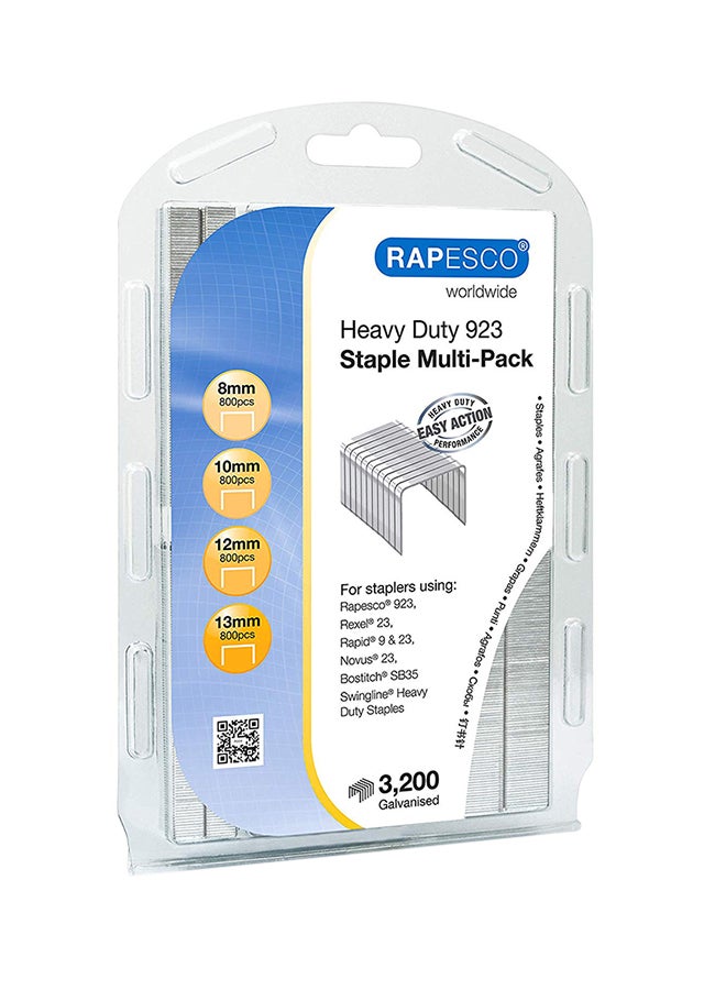 Rapesco Heavy-Duty 923 (Type 23) Staple Multipack 5/16