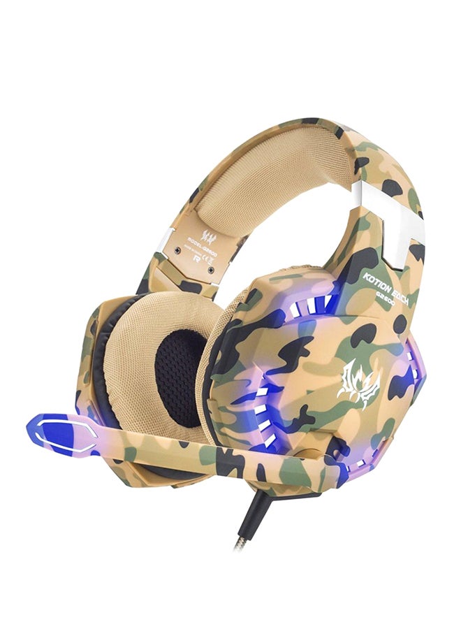 KOTION EACH On-Ear Sterio Gaming Headset With Mic Brown  - Image 1