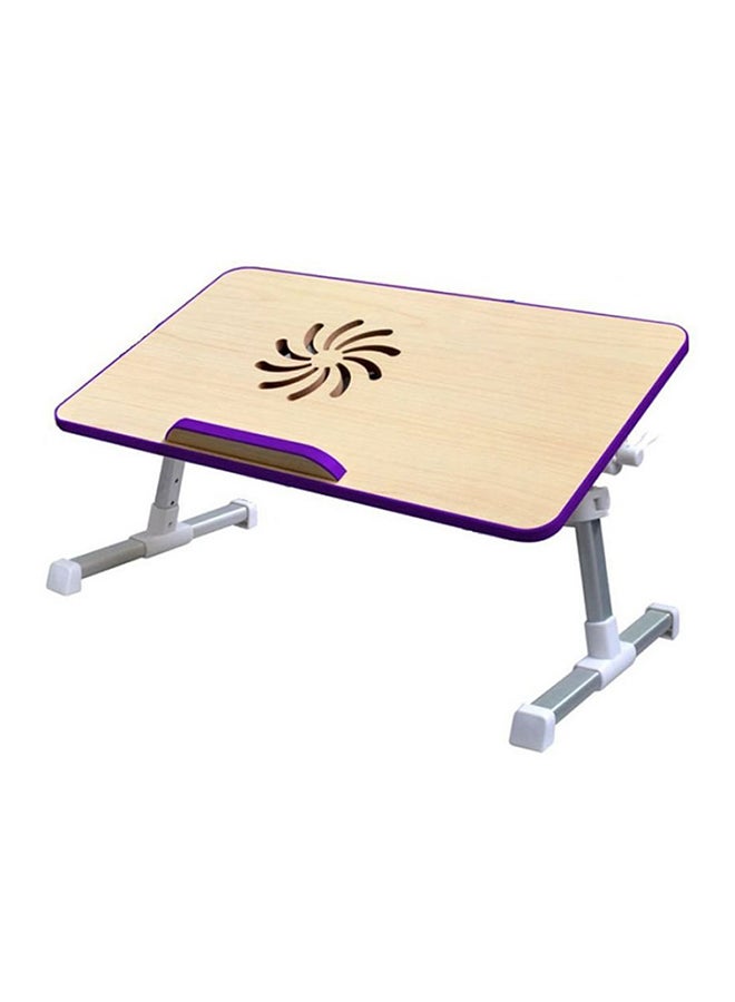 Generic Portable Foldable Laptop Desk With USB Cooling Fan Multicolour  - Image 1