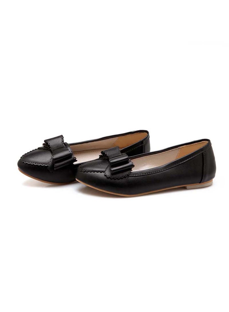HUSK'SWARE Leather Pull-On Comfort Flat Black - Image 2