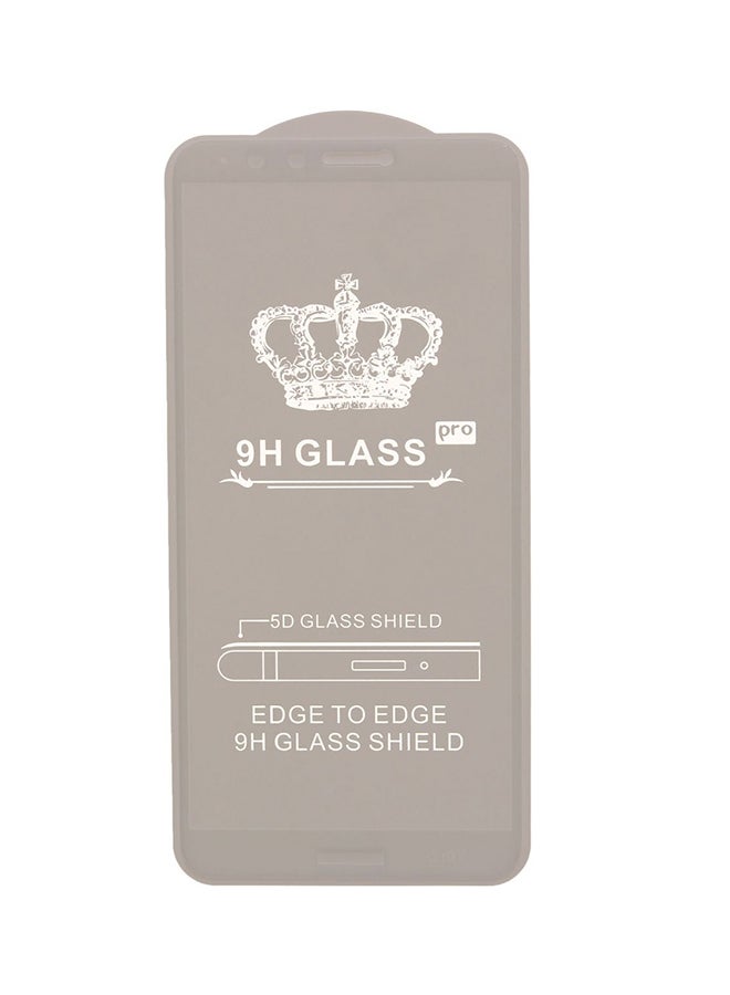 9 إتش لاصقة حماية للشاشة من الزجاج المقوى لهاتف هواوي Y9 2018 أبيض