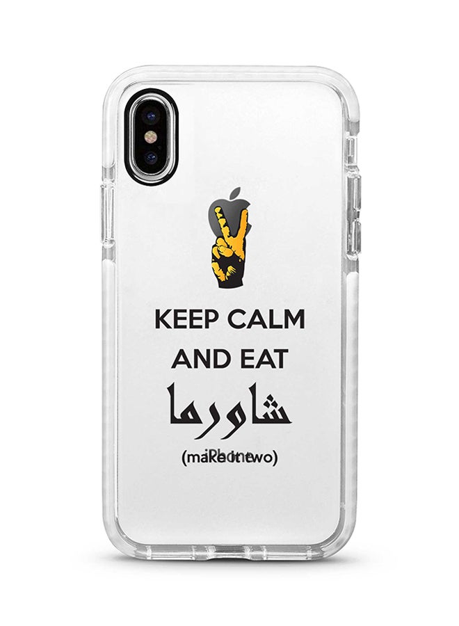Stylizedd Protective Case Cover For Apple iPhone XS Max Keep Calm And Eat Shawarma