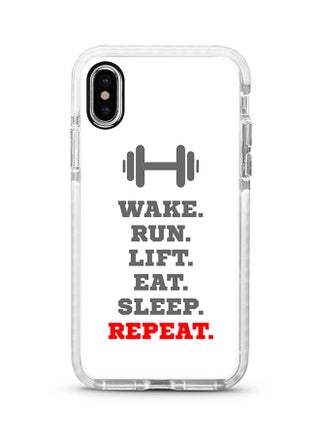 Protective Case Cover For Apple iPhone XS Max Routine (White) Full Print - v1555073293/N23555210A_1