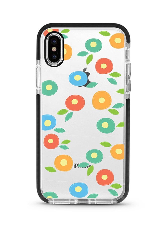 غطاء حماية واق لهاتف أبل آيفون XS ماكس فقاعات بنقشة الزهور