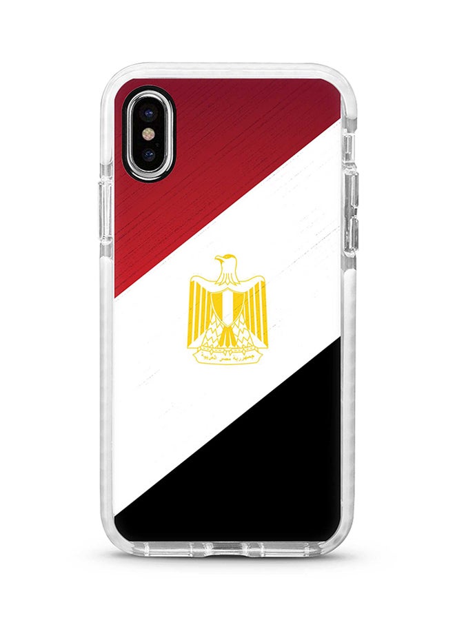 غطاء حماية واق لهاتف أبل آيفون XS ماكس نمط مطبوع بالكامل بتصميم علم مصر