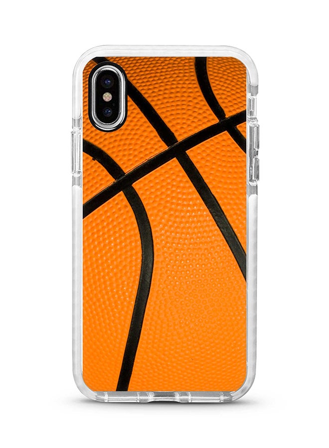 غطاء حماية واق لهاتف أبل آيفون XS ماكس طبعة كاملة بتصميم كرة سلة