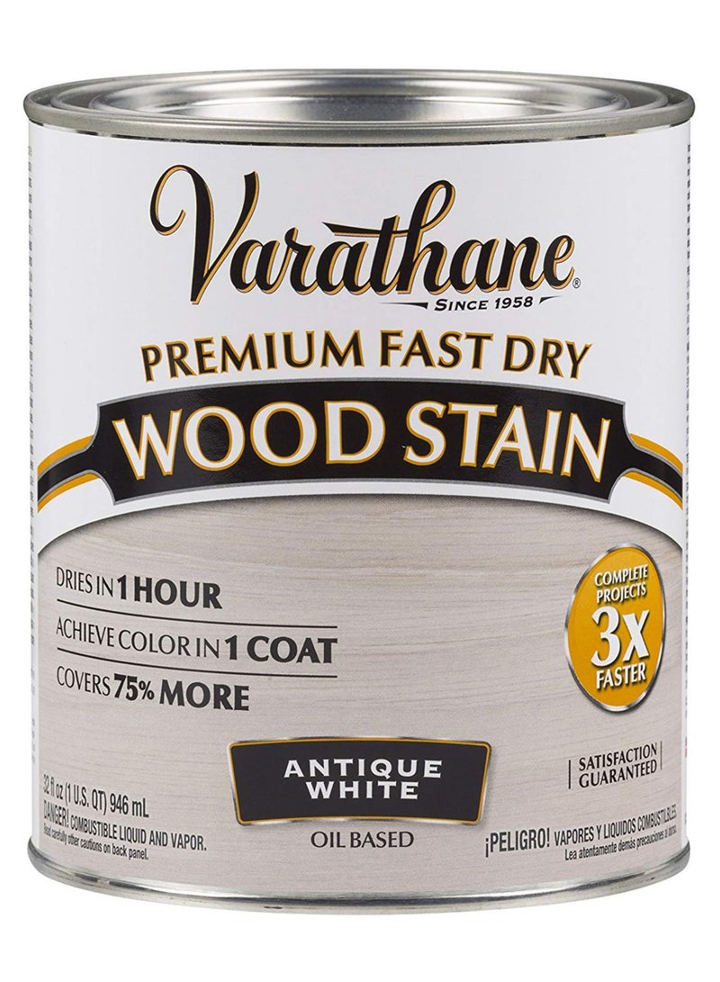 RUST-OLEUM Varathane Premium Fast Dry Wood Stain Varnish Off White 946ml