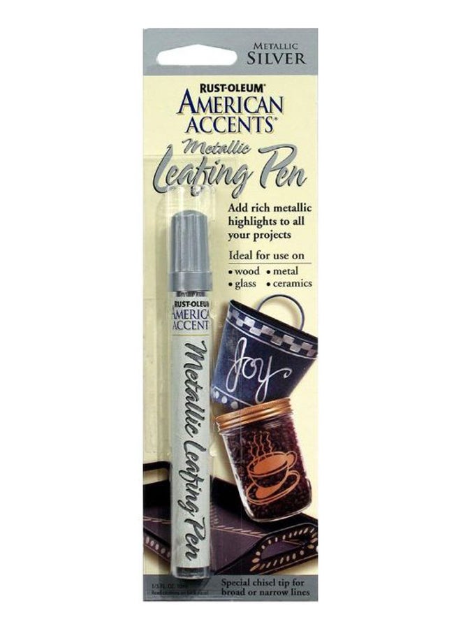 RUST-OLEUM American Accents Metallic Leafing Paint Silver 10ml 