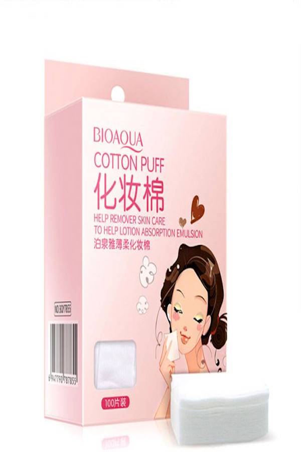 Generic 100-Piece Makeup Removal Cleansing Pads Set White  - Image 1