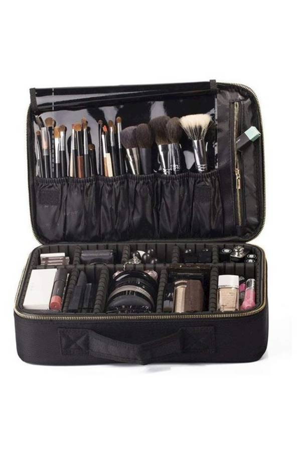 حقيبة تنظيم مستحضرات التجميل أسود - Image 2