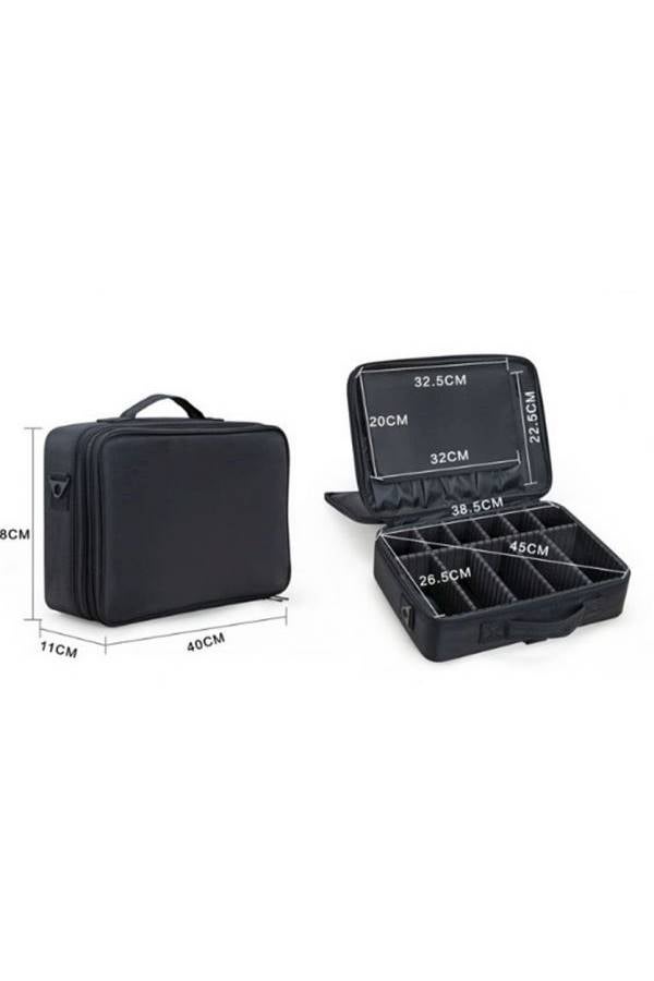 حقيبة تنظيم مستحضرات التجميل أسود - Image 4