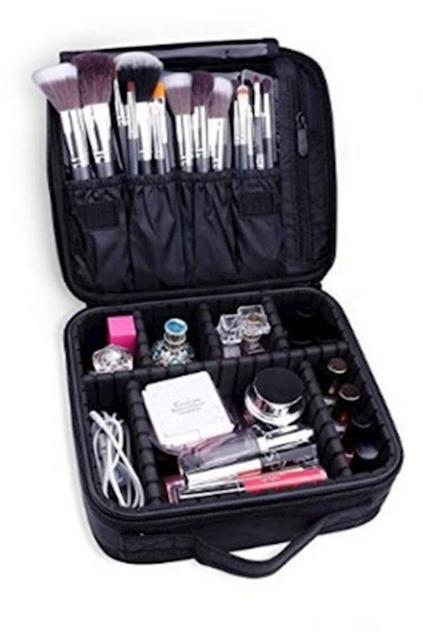 Makeup Organizer Bag Black - Image 1