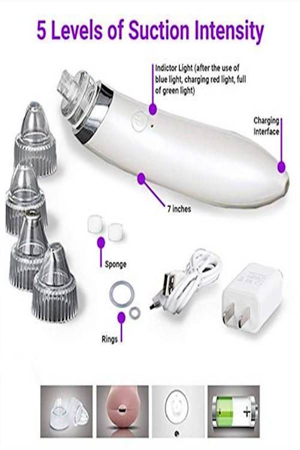 Generic Acne Pore Cleaning Tool Beige/Clear/Gold  - Image 3