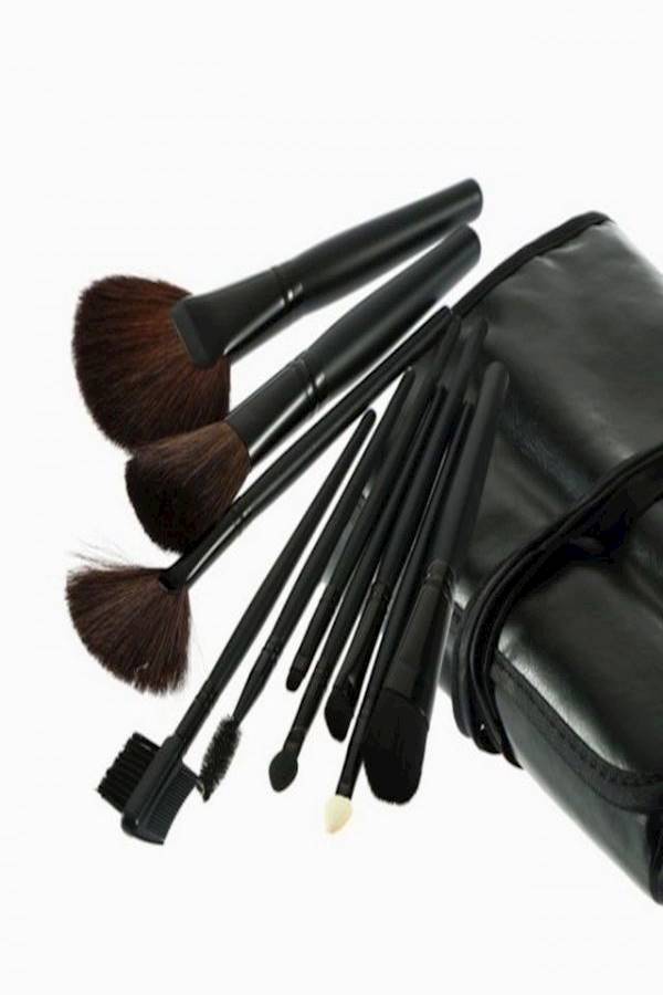 طقم أدوات تجميل احترافية من 32 قطعة مع حقيبة صغيرة أسود - Image 5