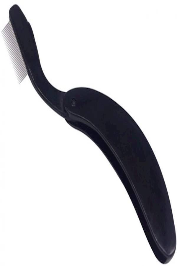 Folding Eyelash Comb Brush Black - Image 2