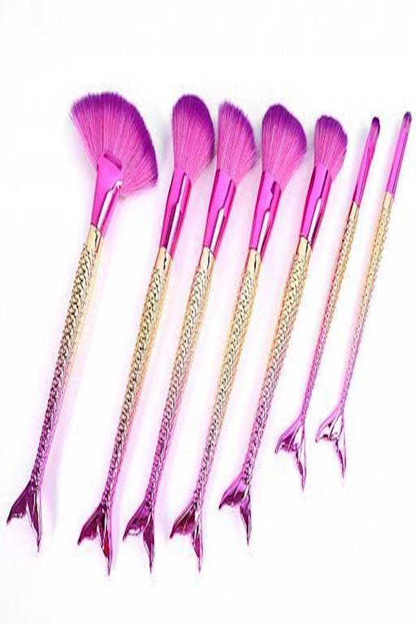 Generic Rainbow Mermaid Makeup Brush Set - Image 2
