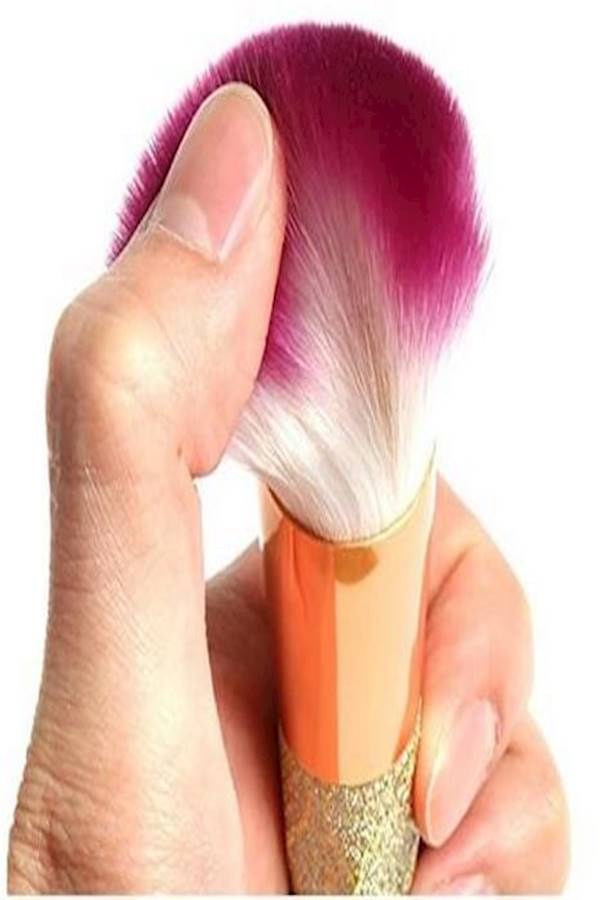 Generic 10-Piece Rainbow Foundation Blush Eyebrow Eyeshadow Powder Cosmetic Brushes - Image 3