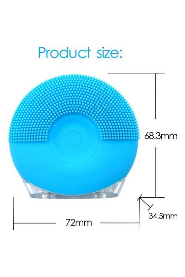 Dual Action Facial Cleansing Brush Blue - Image 5