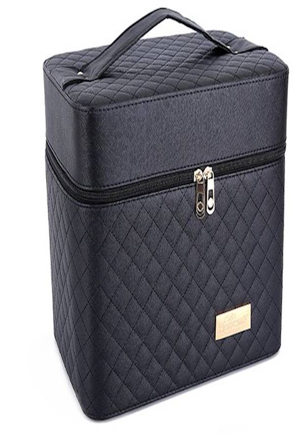 Portable Cosmetic Case Black - Image 1