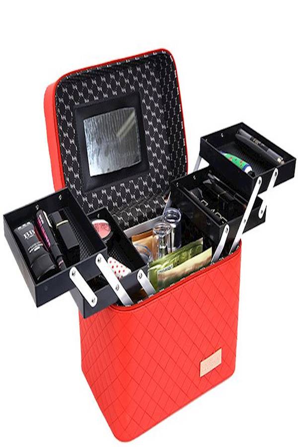 Portable Cosmetic Case Black - Image 3