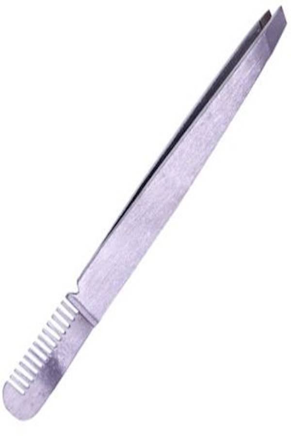 ملاقط لإزالة شعر الحواجب وشعر الوجه والأنف فضي - Image 2