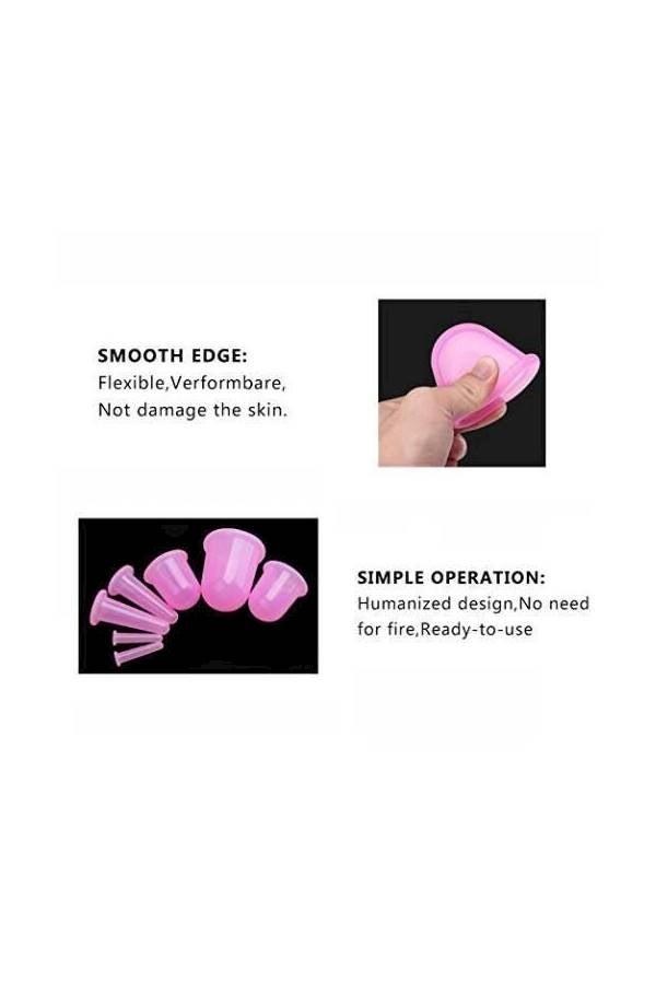 7-Piece Anti Cellulite Cupping Therapy Set Pink - Image 3