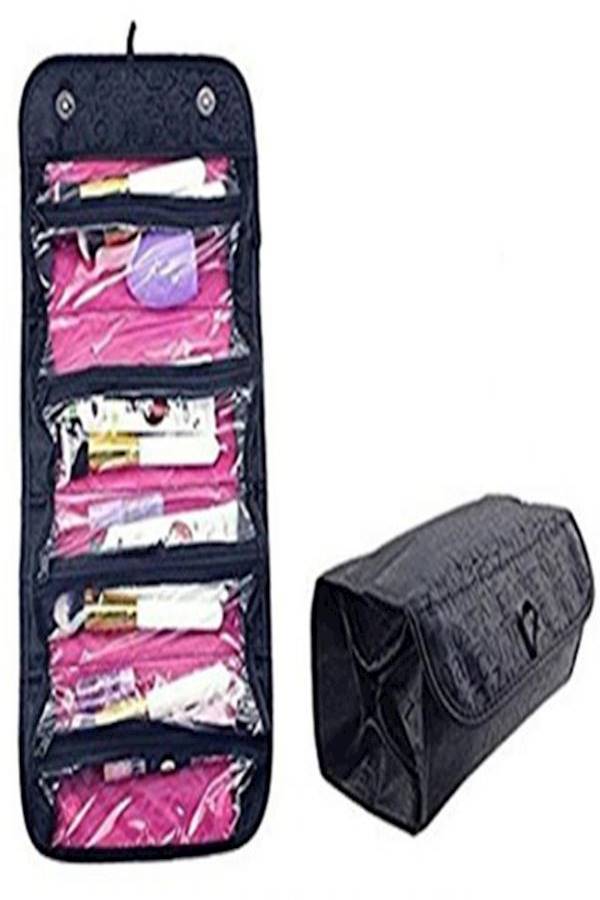 Women Travel Large Cosmetic Waterproof Bag Black - Image 3