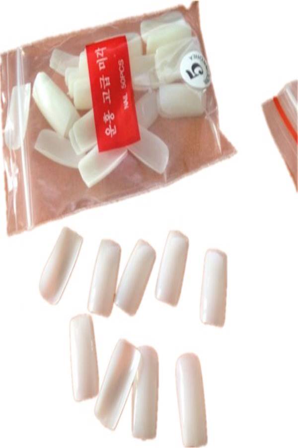 Generic 500-Piece Full Cover Manicure Fake Nail Tip Set Clear  - Image 2