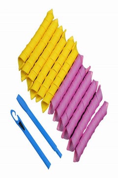 Magic Leverage Curlers Yellow/Purple/Blue