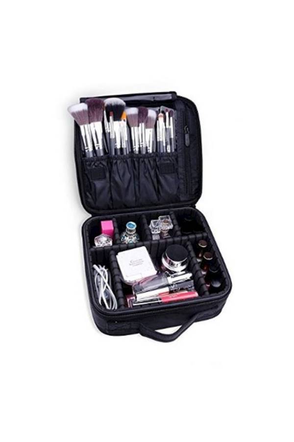 حقيبة تنظيم مستحضرات التجميل أسود - Image 1