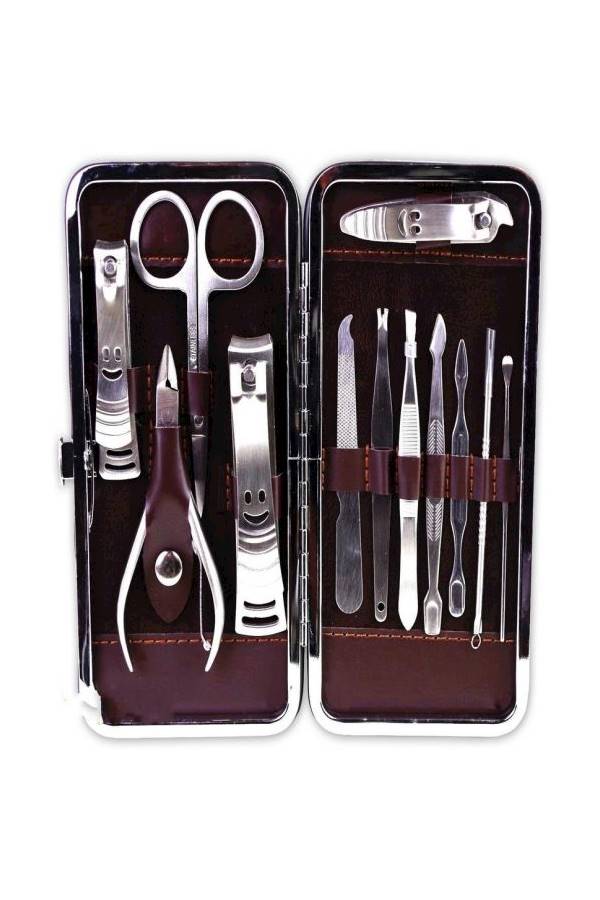 12-Piece Nail Clippers Set Silver - Image 3