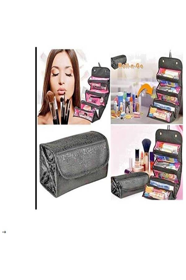 حقيبة تخزين مناسبة للسفر قابلة للطي مكوّنة من 4 طبقات أسود - Image 3