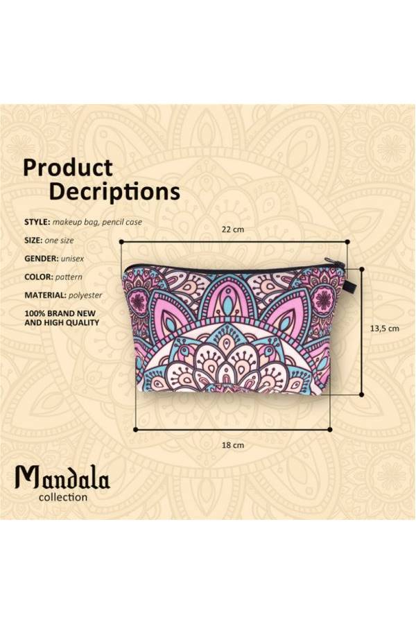 Zohra Digital Geometry Makeup Bag Multicolour