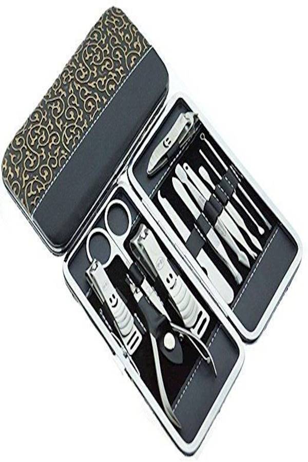 طقم أدوات مانيكير وباديكير فضي - Image 2