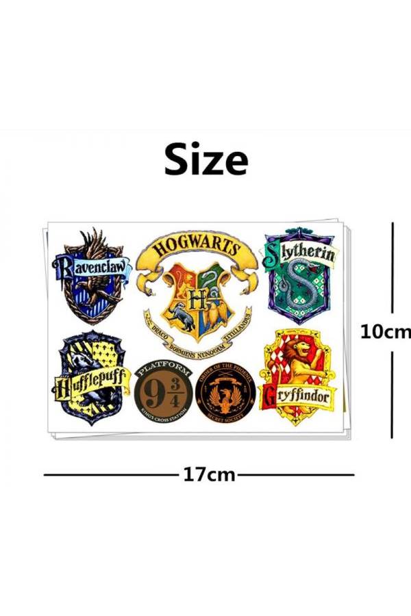 Harry Potter Logos Temporary Tattoo Multicolour - v1555082273/N23600817A_3