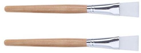 2-Piece Facial Mask Brush With Hair Band Beige/Silver/White - Image 5