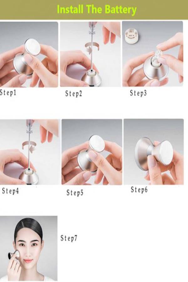 Generic Magnetic Micism Vibrating Cleansing Instrument Gold/Black  - Image 5