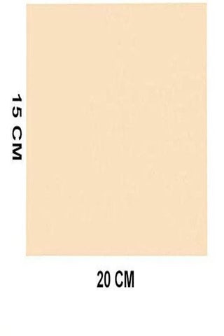 10-Piece Double Sided Tattoo Skin Practice Sheets Beige - view 2